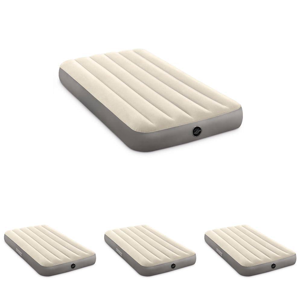 Jadie Link - 64101e Dura-beam -high Air Mattress Fiber-tech - 10in Bed 300lb Capacity Pump Sold Separately - Twin (Pack of 4)