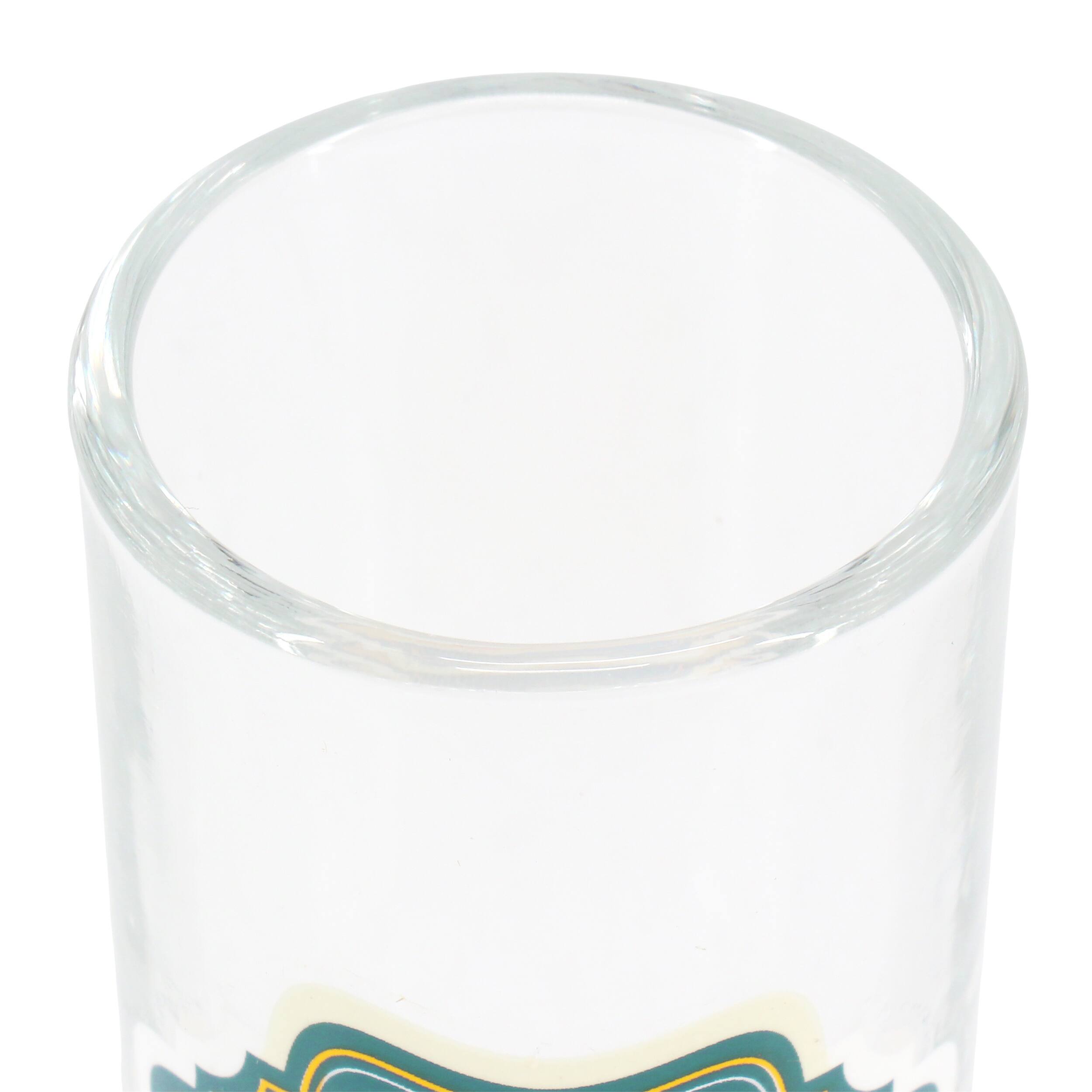 Alt View 2. Wanda June Home - Wanda June Home by Miranda Lambert 4 Piece 2.2 Ounce Shot Glass Set in Teal - Clear.