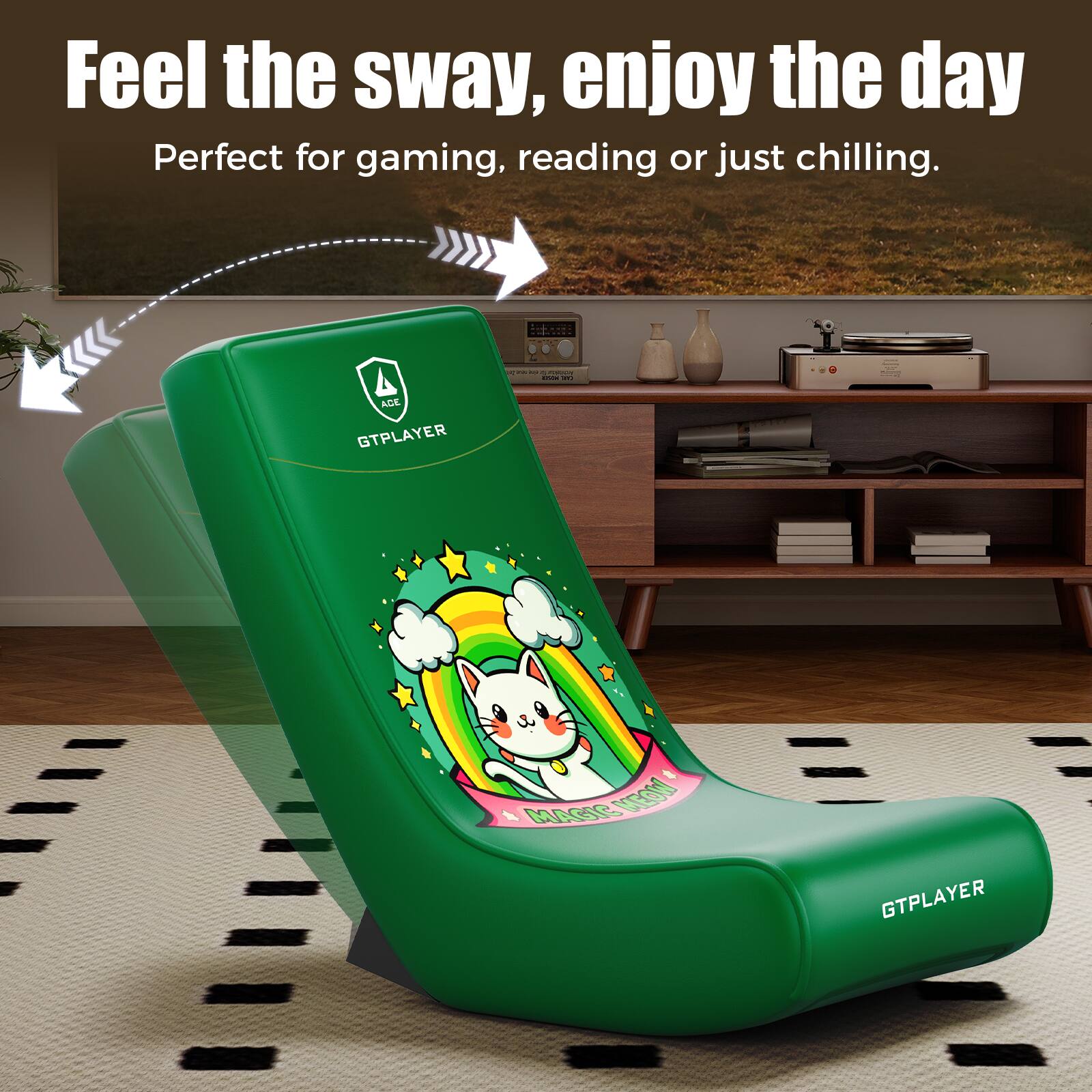 Feel the sway, enjoy the day  
Perfect for gaming, reading or just chilling.  

- - - - | - - ACE GTPLAYER - MAGIS MEON GTPLAYER
