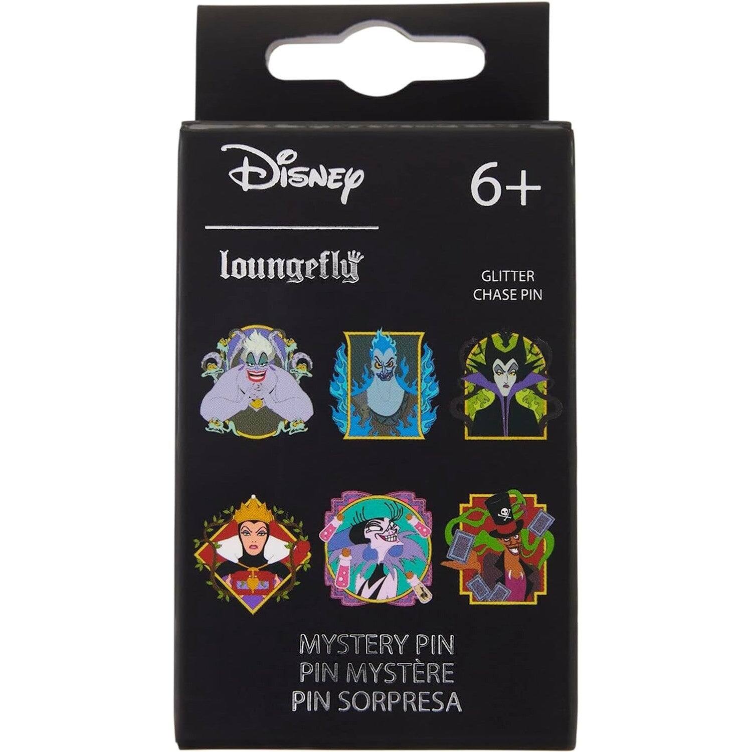 Disney loungefly  
6+ GLITTER CHASE PIN  
MYSTERY PIN  
PIN MYSTÈRE  
PIN SORPRESA