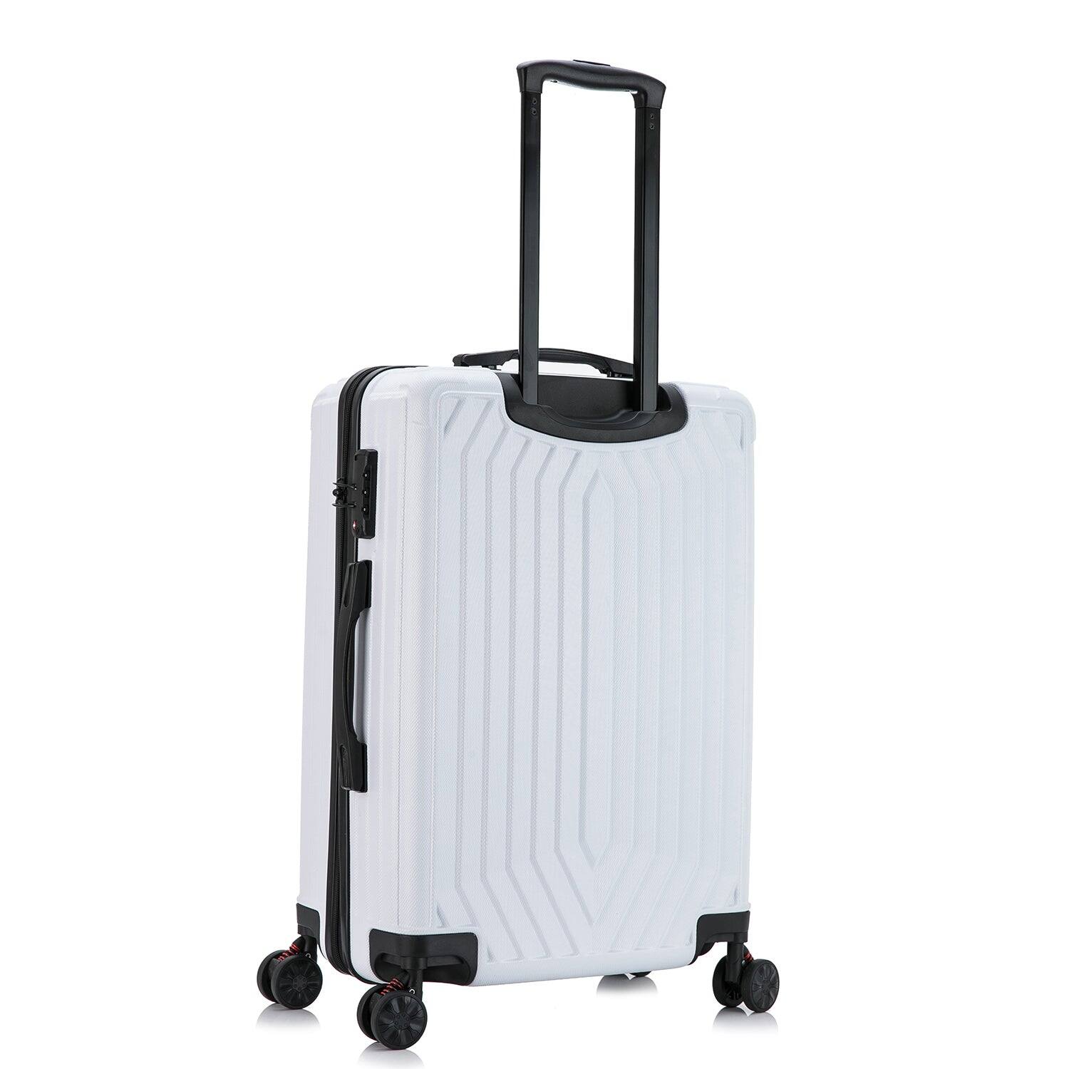 Alt View 1. DUKAP - STRATOS lightweight hardside Spinner Luggage 24" - WHITE.