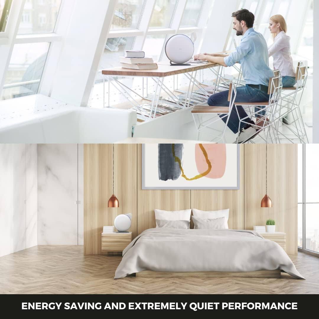 Alt View 14. IQAir - Atem Personal Air Purifier - White.