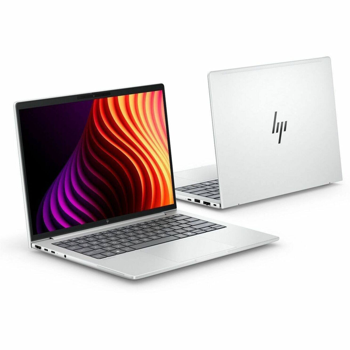 Alt View 18. HP - EliteBook 8 G2i 14" IPS 1920 x 1200 (WUXGA) Touch Screen Laptop - Intel Core Ultra 7 with 32GB Memory - 512 GB SSD - Glacier Silver Aluminum, Gray.