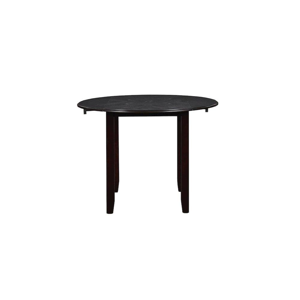 Alt View 1. New Classic Furniture - Gia 3-Piece 42" Wood Drop Leaf Dining Set - Brown.