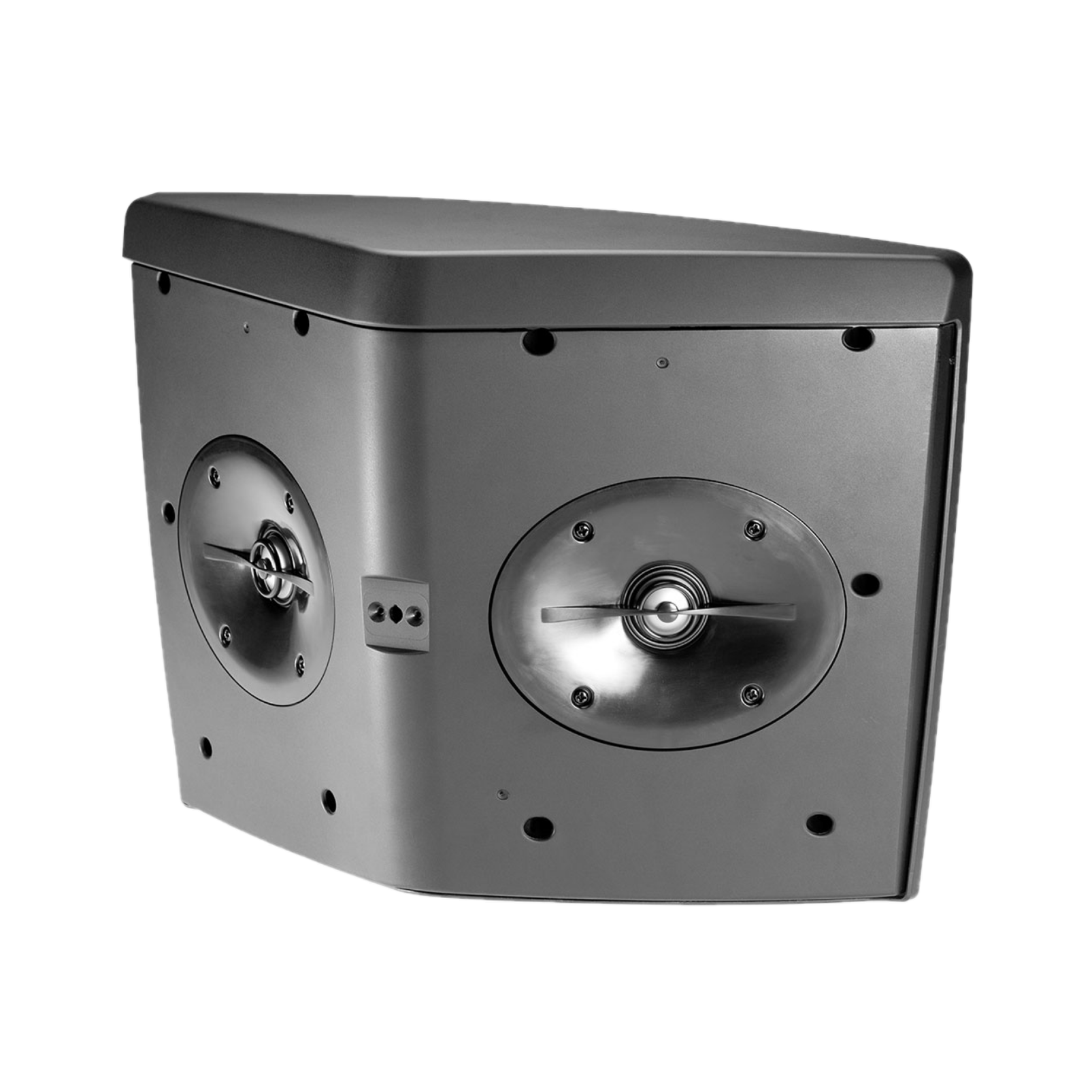 Angle. JBL - Control HST Wall Mount Wide-Coverage Speaker with 5-1/4" LF, Dual Tweeters and HST Technology™, 8 Ohm and 70V/100V - Black.