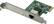 Left. Dynex™ - PCI Express Ethernet Adapter - Silver/Green.