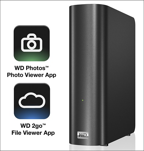 Best Buy: 2TB My Book Live Cloud Storage Home Network Drive Black WDBACG0020HCH-NESN