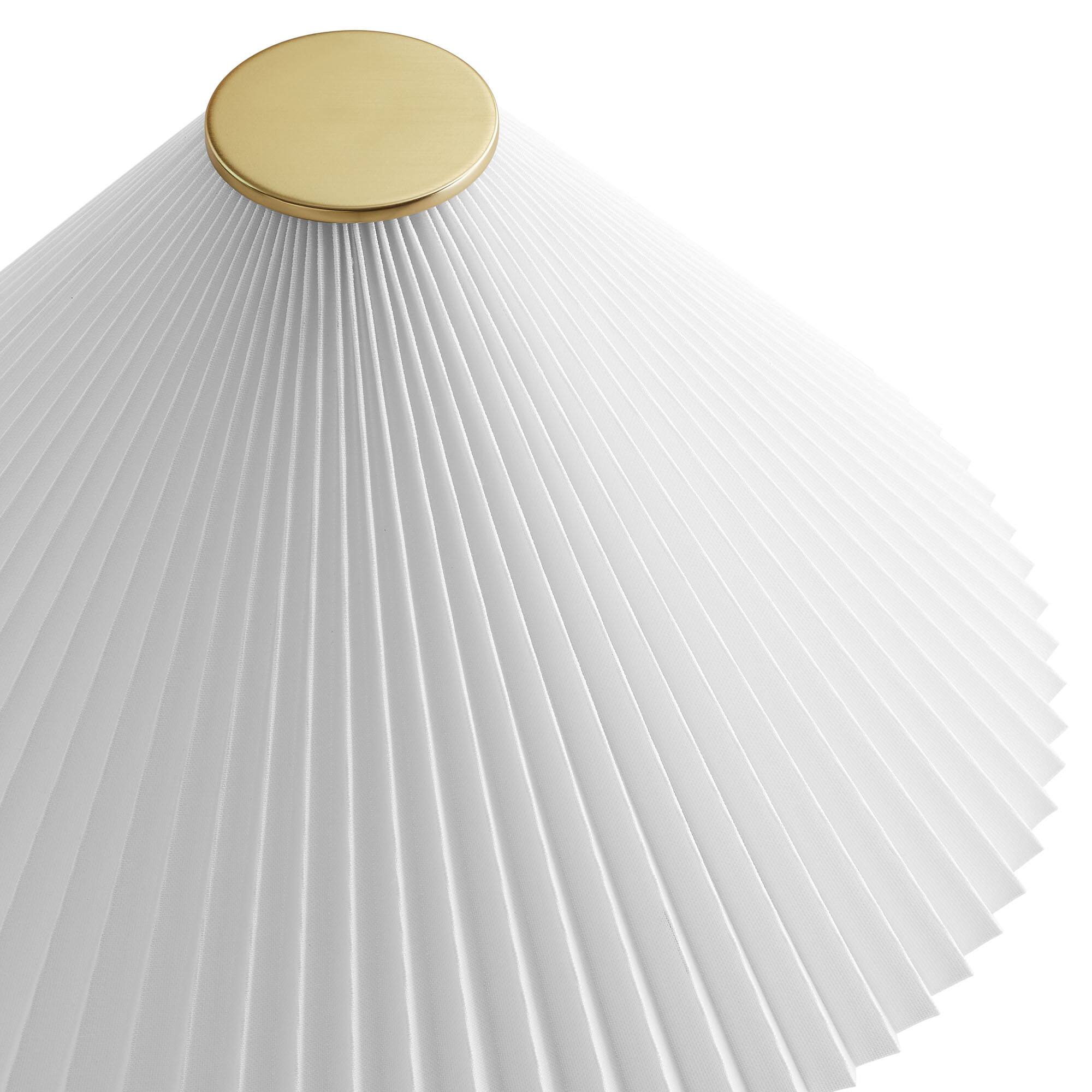 Alt View 6. Modway - Jessica Wooden Base Table Lamp With Pleated Fabric Shade by Modway - Walnut.