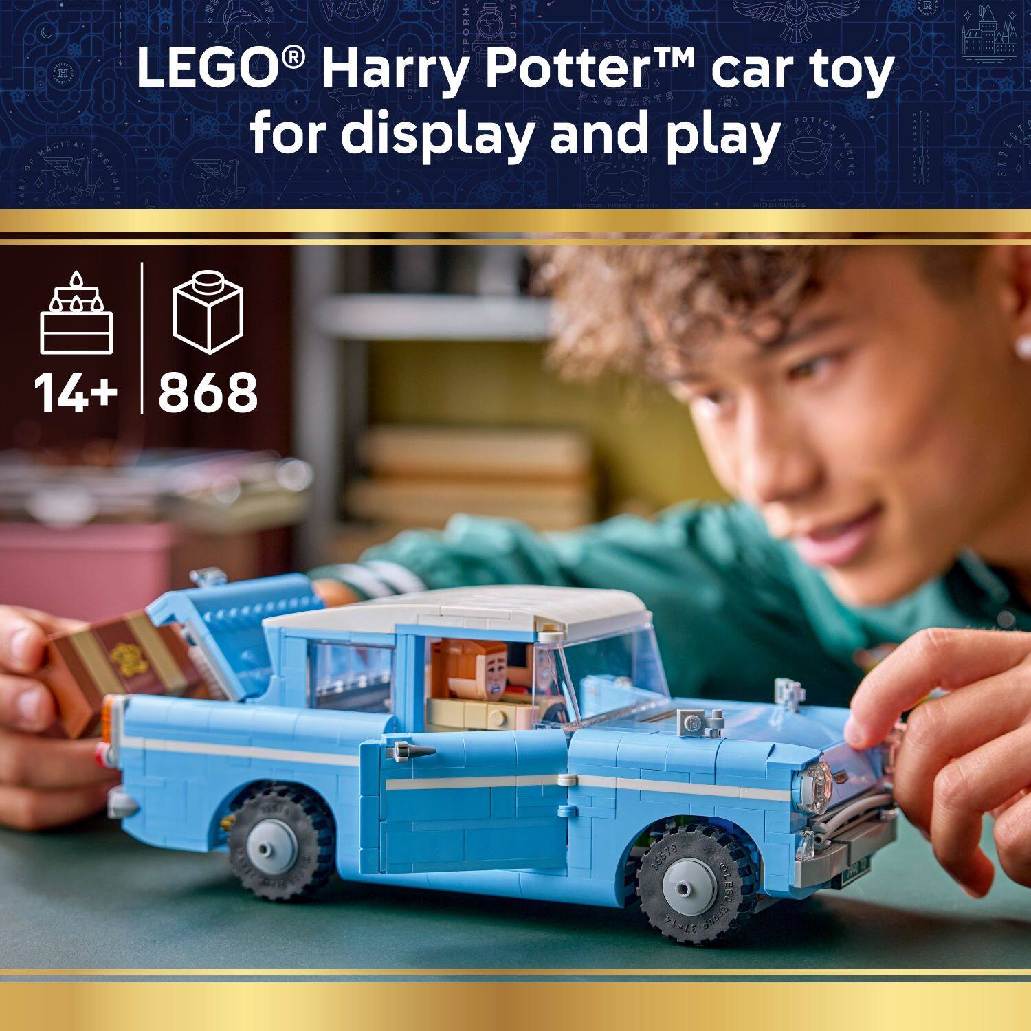LEGO® Harry Potter™ car toy for display and play

14+ 868