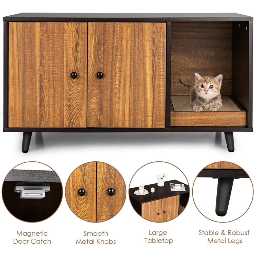 - Magnetic Door Catch
- Smooth Metal Knobs
- Large Tabletop
- Stable & Robust Metal Legs