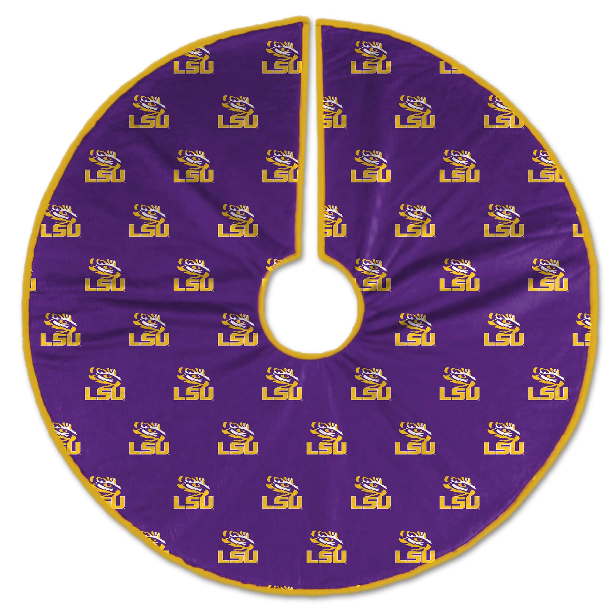 Pegasus - LSU Tigers Microplush Christmas Tree Skirt - Multicolor