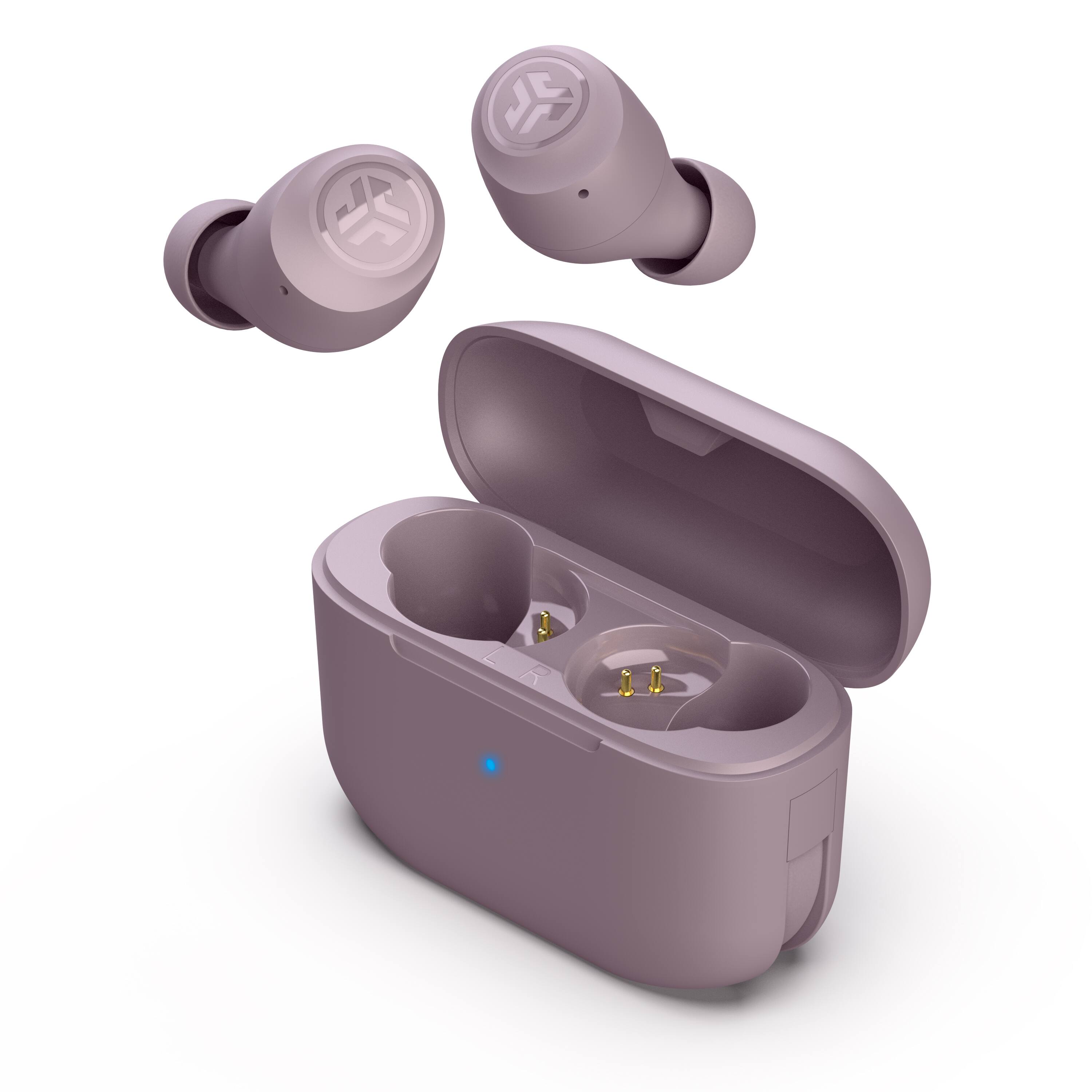 Front. JLab - GO Air POP True Wireless In-Ear Headphones - Mauve.