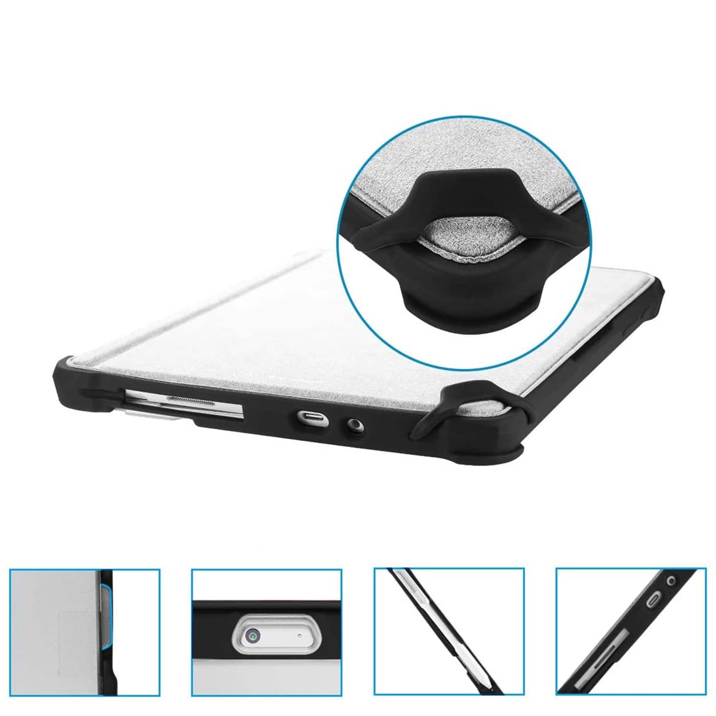 Alt View 15. SaharaCase - DEFENCE Series Case for Microsoft Surface Pro 8 - Black/Clear.