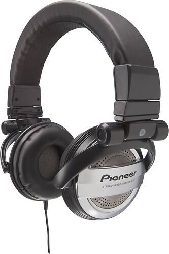 Best Buy Pioneer OM Over the Ear Stereo Headphones Black Silver