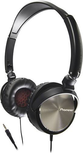 Angle Standard. Pioneer - Steel Wheels Over-the-Ear Stereo Headphones - Gold.
