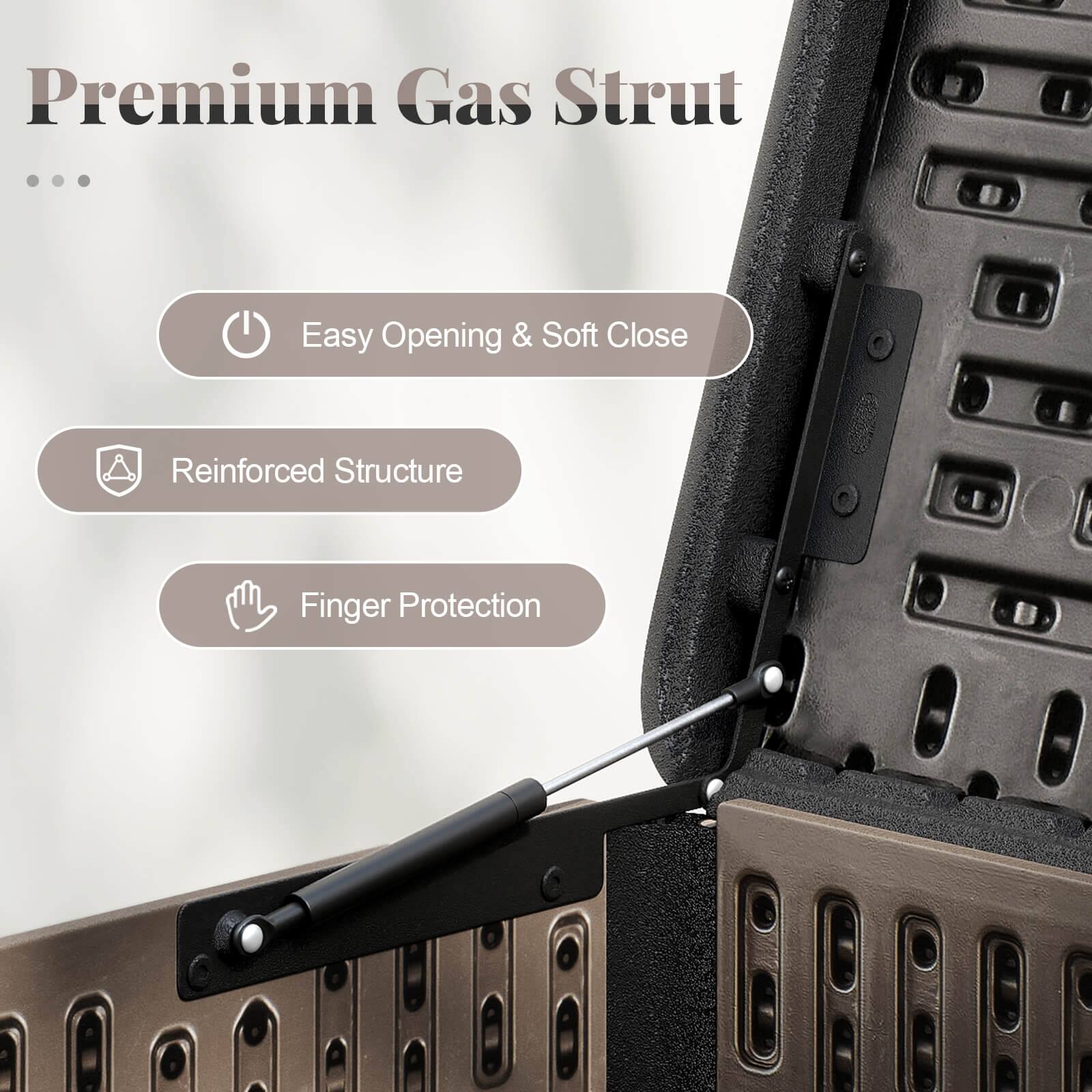 Premium Gas Strut

- Easy Opening & Soft Close
- Reinforced Structure
- Finger Protection