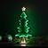 Angle. BreeBe - Christmas Tree Ekko Light Display 25"H - Green, White.