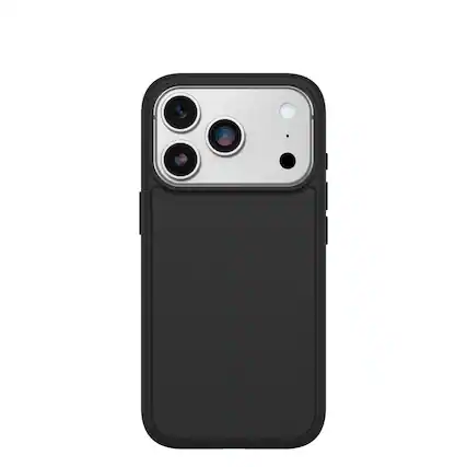Front. OtterBox - Symmetry Series Hard Shell for iPhone 17 Pro - Black.