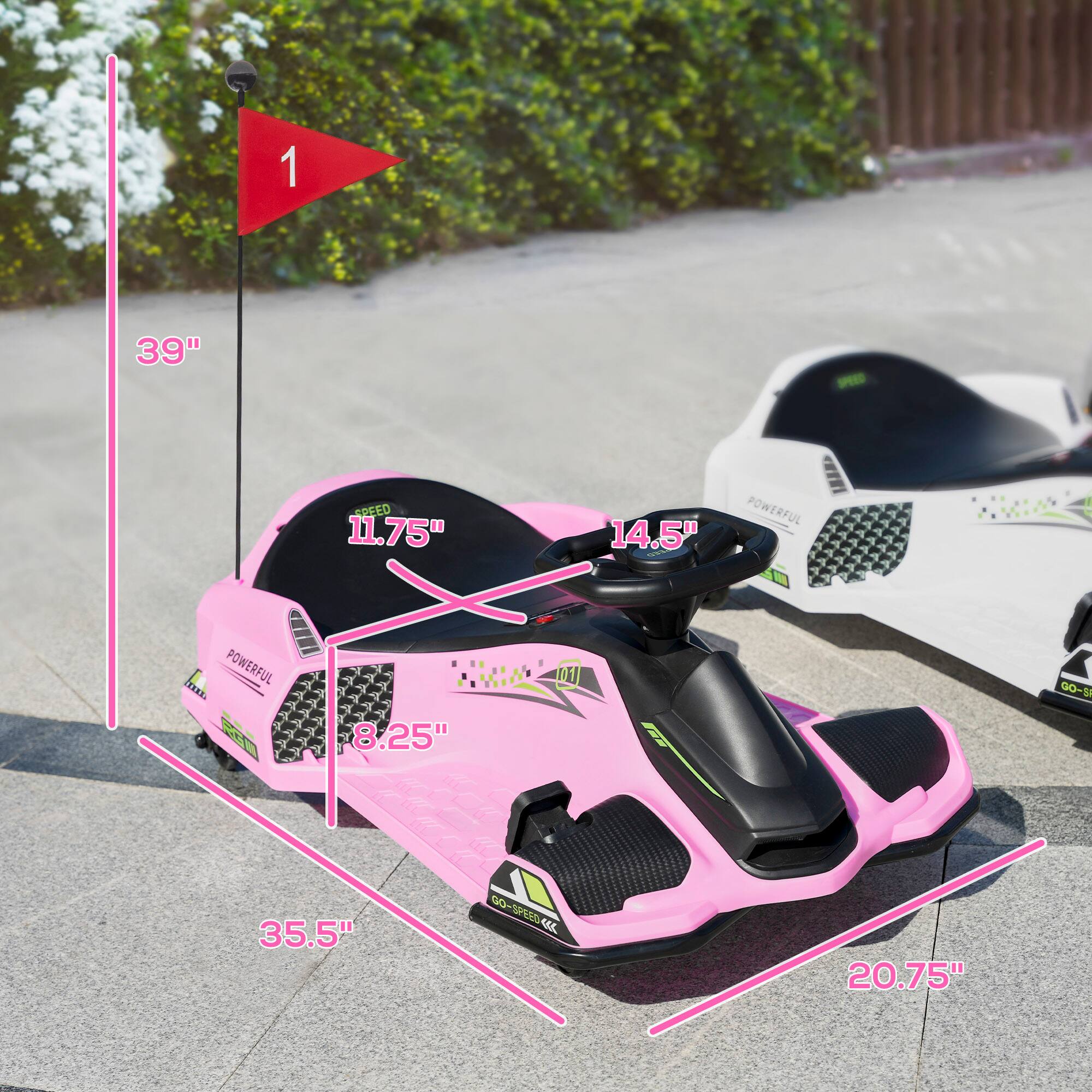 1. 39"
2. 11.75"
3. 14.5"
4. 8.25"
5. 35.5"
6. 20.75"
7. POWERFUL
8. GO-SPEED
9. SPE5046
10. CL