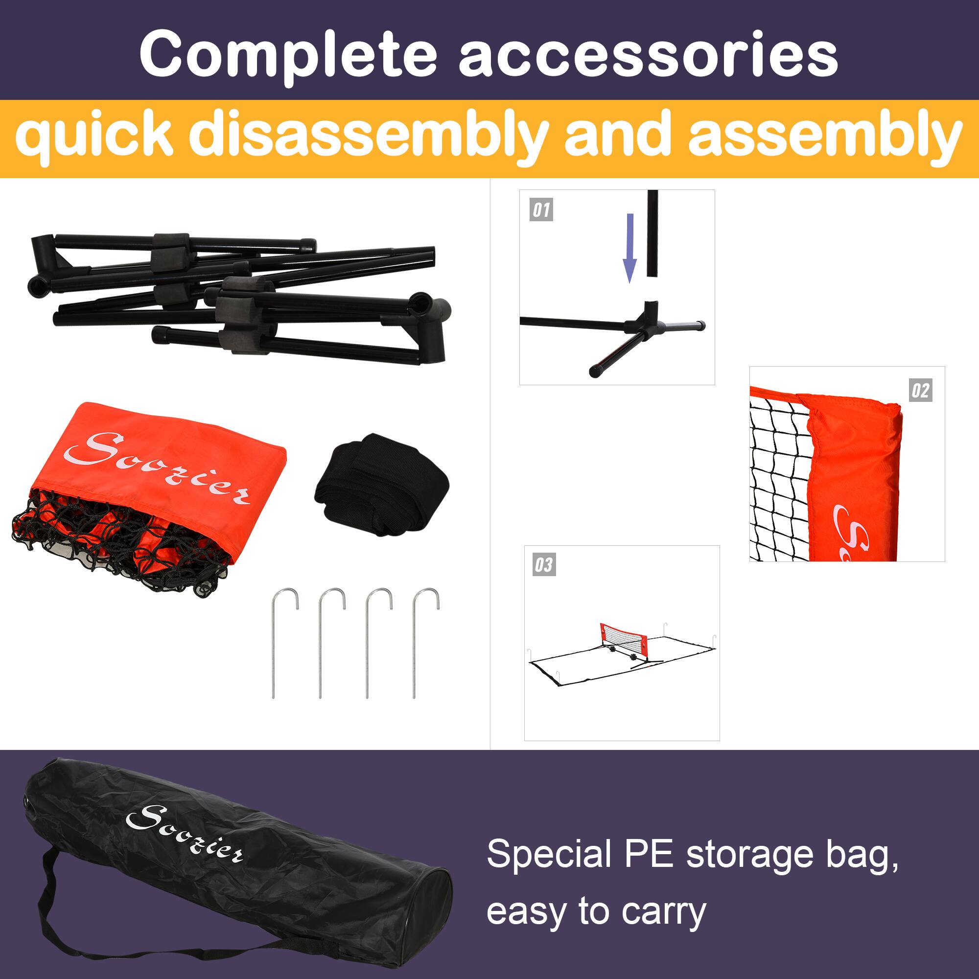Complete accessories  
quick disassembly and assembly  

01  
02  
03  

Special PE storage bag, easy to carry