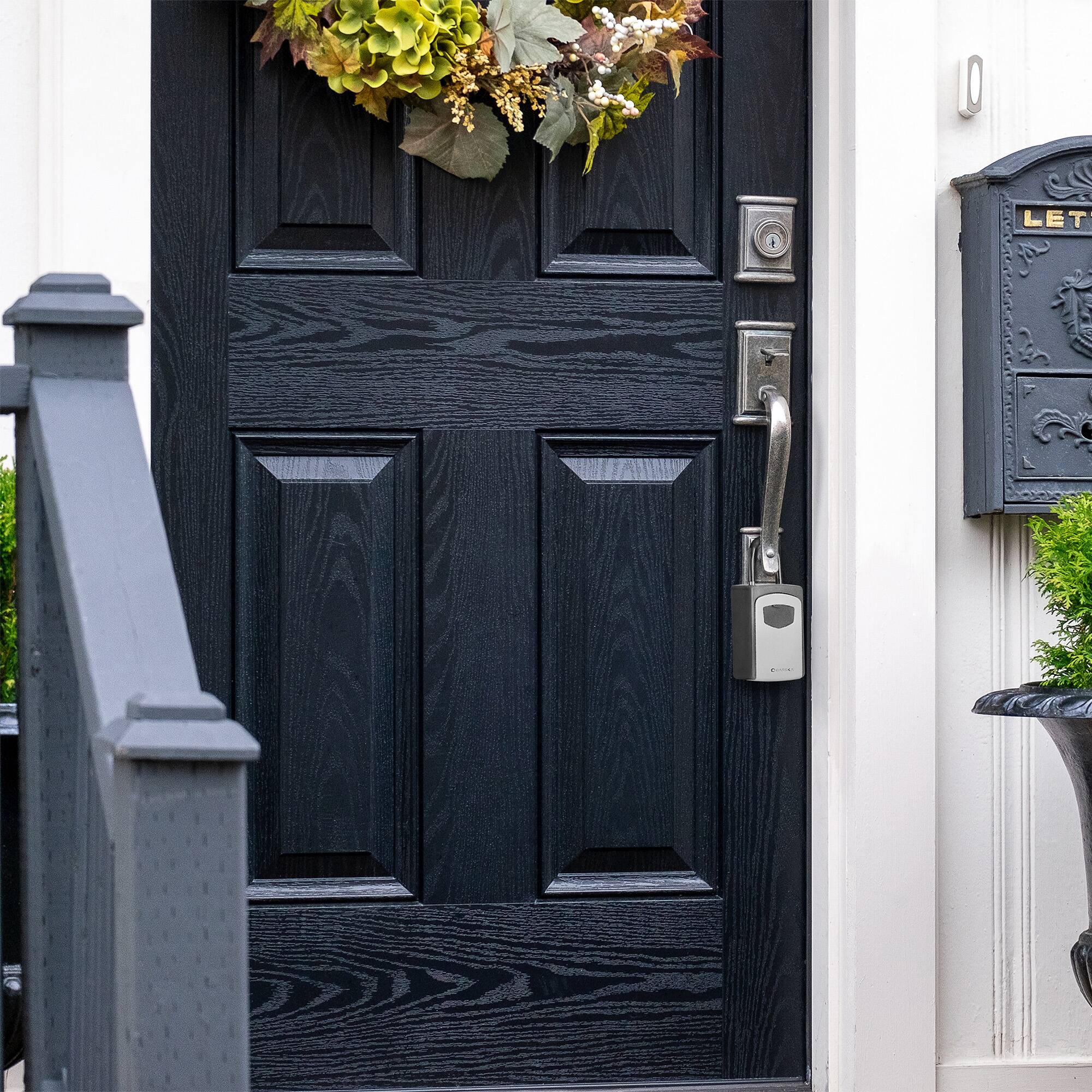 Alt View 11. Barska - Combination Key Lock Box-Outdoor Wall Mount & Hanging Key Safe - Black.