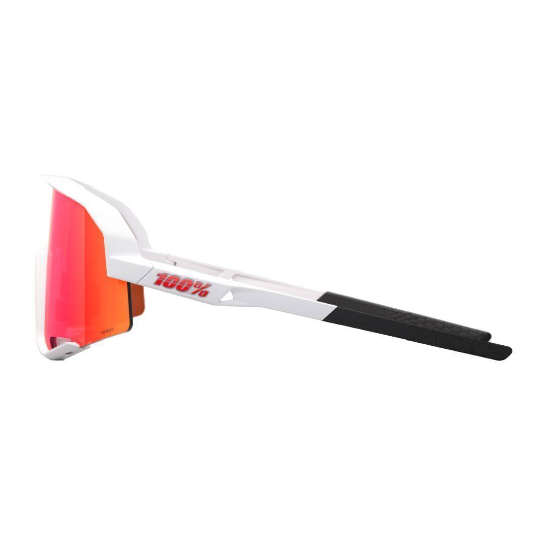 Left. 100% - SLENDALE - Soft tact White - HiPER Red Multilayer Mirror Lens - N/A.