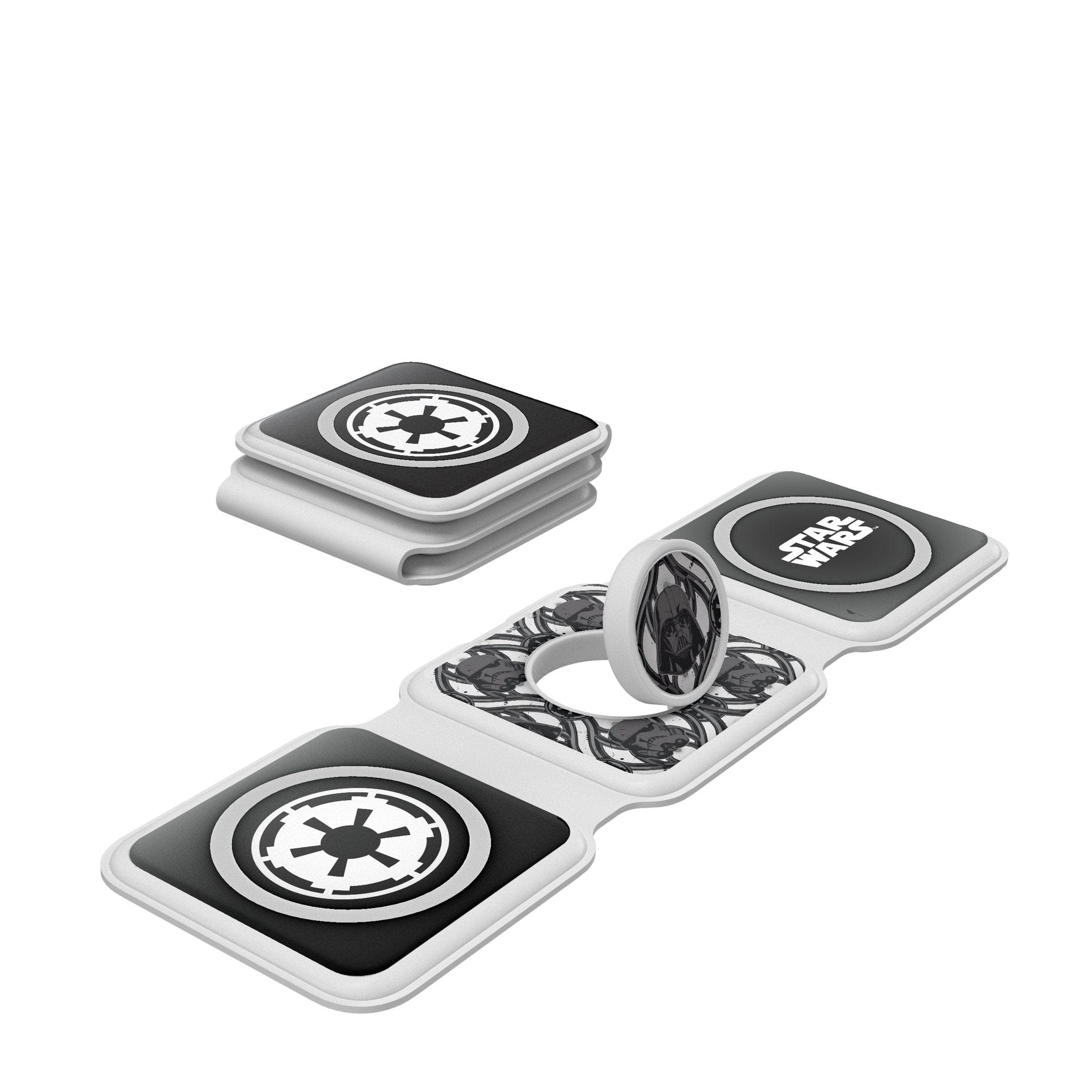 Keyscaper - Star Wars: A New Hope Pattern Foldable 3 in 1 Charger - Dark Side
