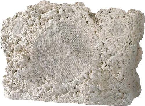 Front Standard. Niles - 8" 2-Way Simulated Rock Outdoor Speaker (Each) - Coral.