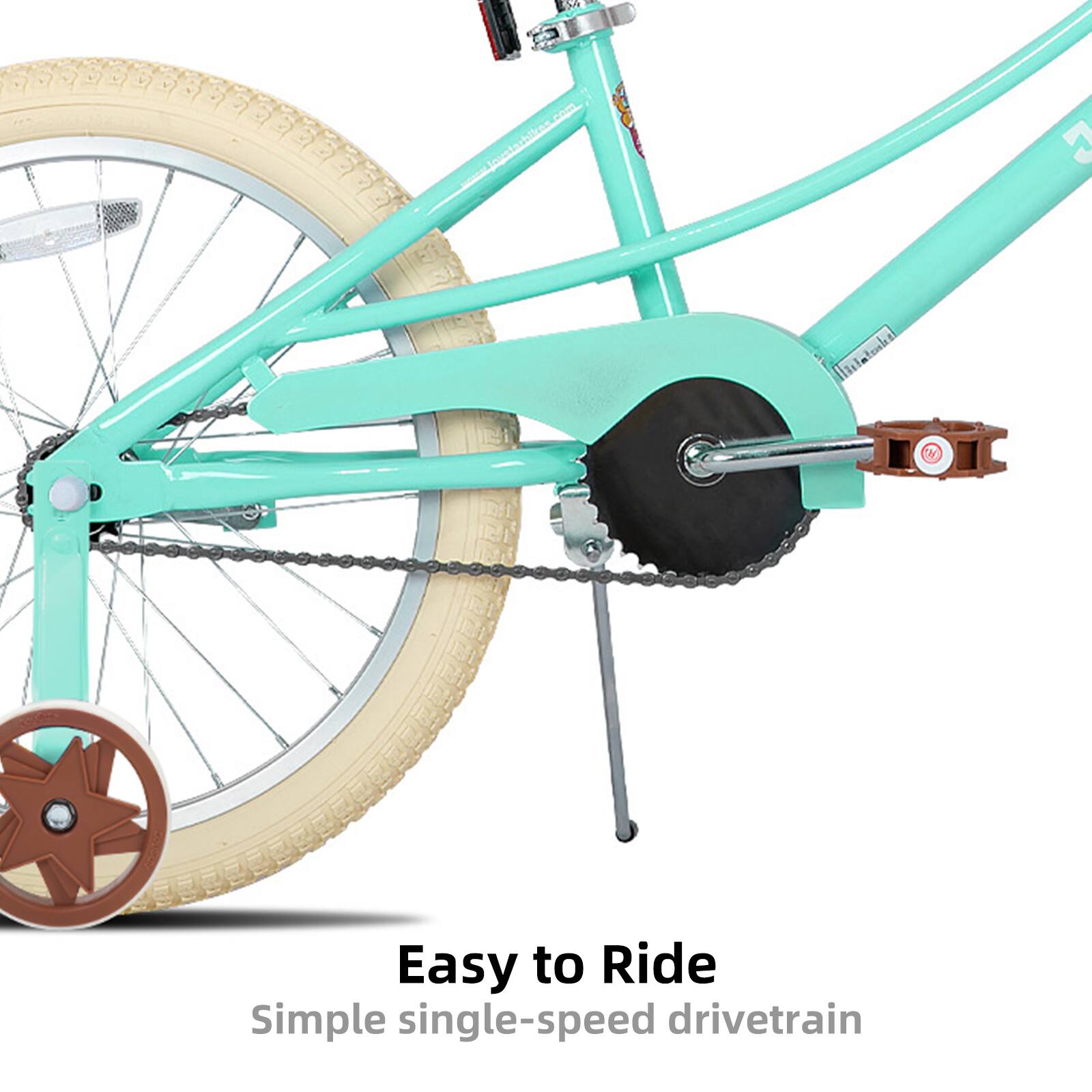 Easy to Ride  
Simple single-speed drivetrain