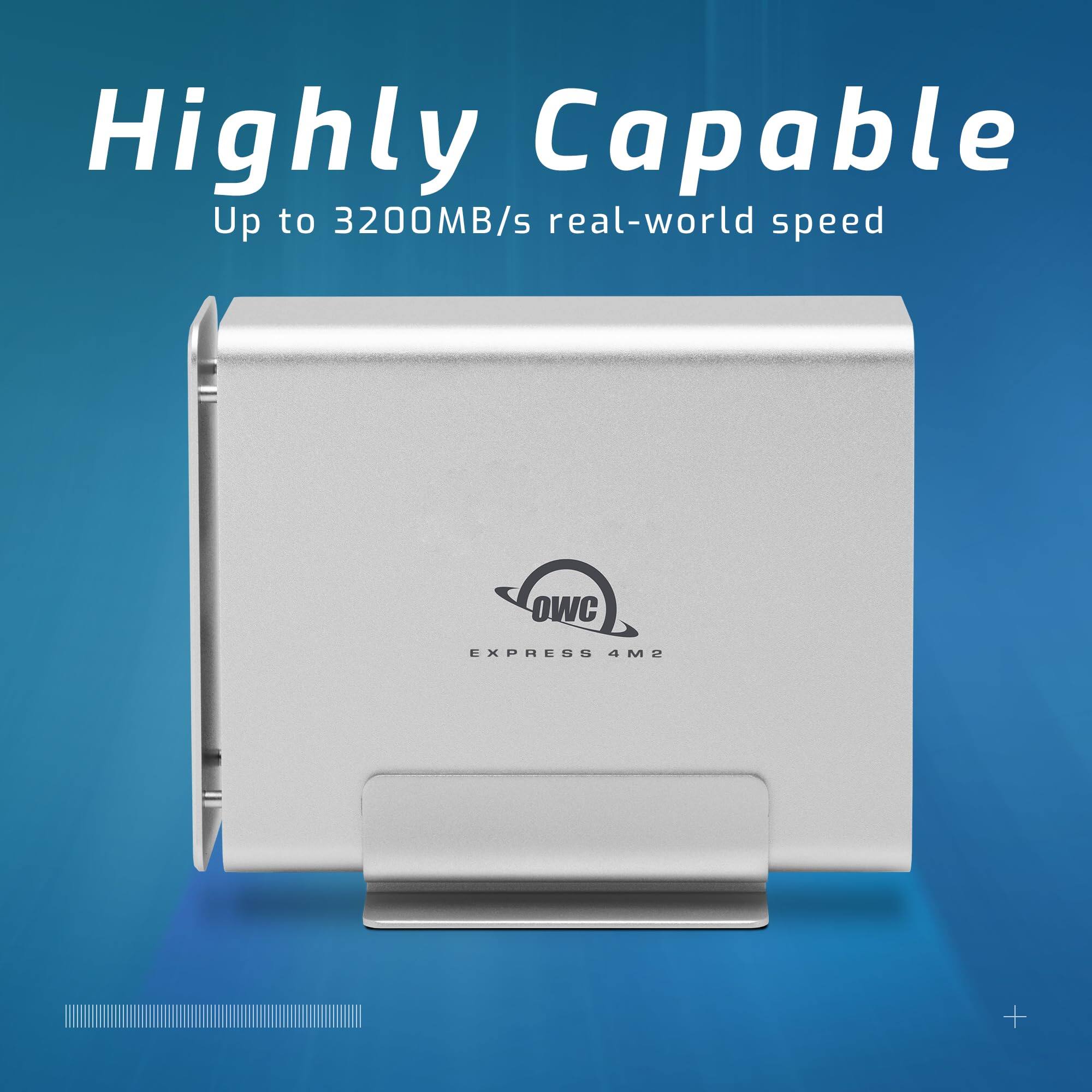 Highly Capable  
Up to 3200MB/s real-world speed  

OWC  
EXPRESS 4M2