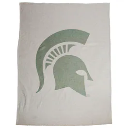 Logo Brands - Michigan State Spartans 54" x 84" Sweatshirt Blanket - Multicolor