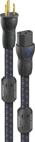 Front. AudioQuest - NRG-4 3' AC Power Cable - Gray/Black/Blue.