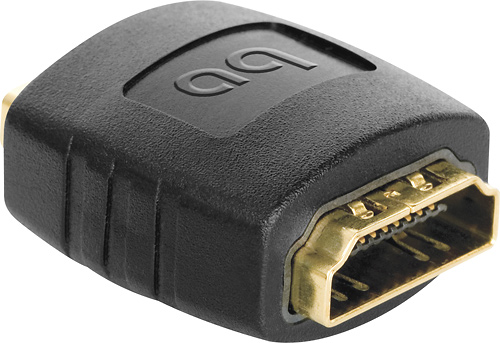 Angle View: AudioQuest - HDMI Coupler - Black