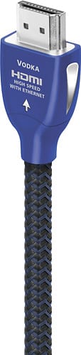 Angle. AudioQuest - Vodka 6'7" 4K Ultra HD HDMI Cable - Black/Blue.