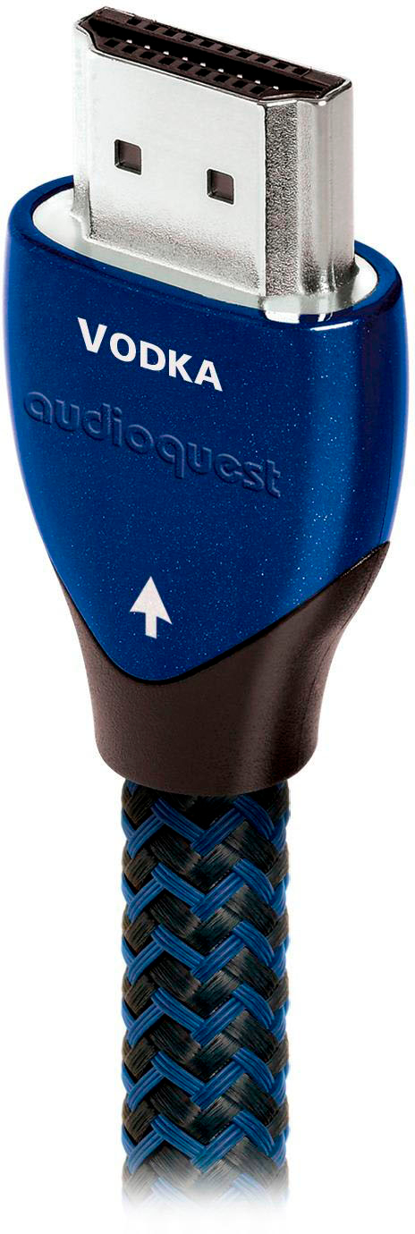 Left View: AudioQuest - Cinnamon 16.4' USB A/B Cable - Black/Red