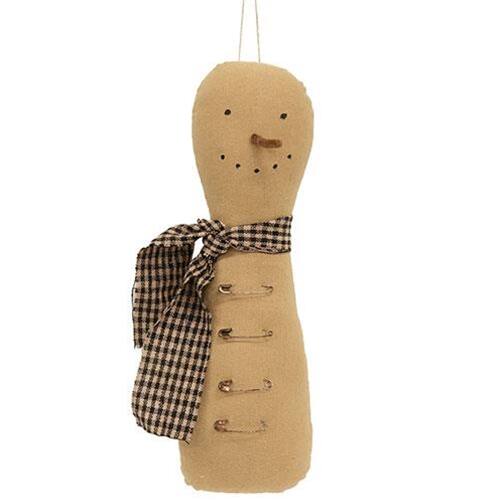Front. BreeBe - Safety Pin Snowman Hanger - Multi.