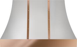 Banding Kit Trim for Zephyr Alto CHAL48ASX Range Hood - Polished Copper