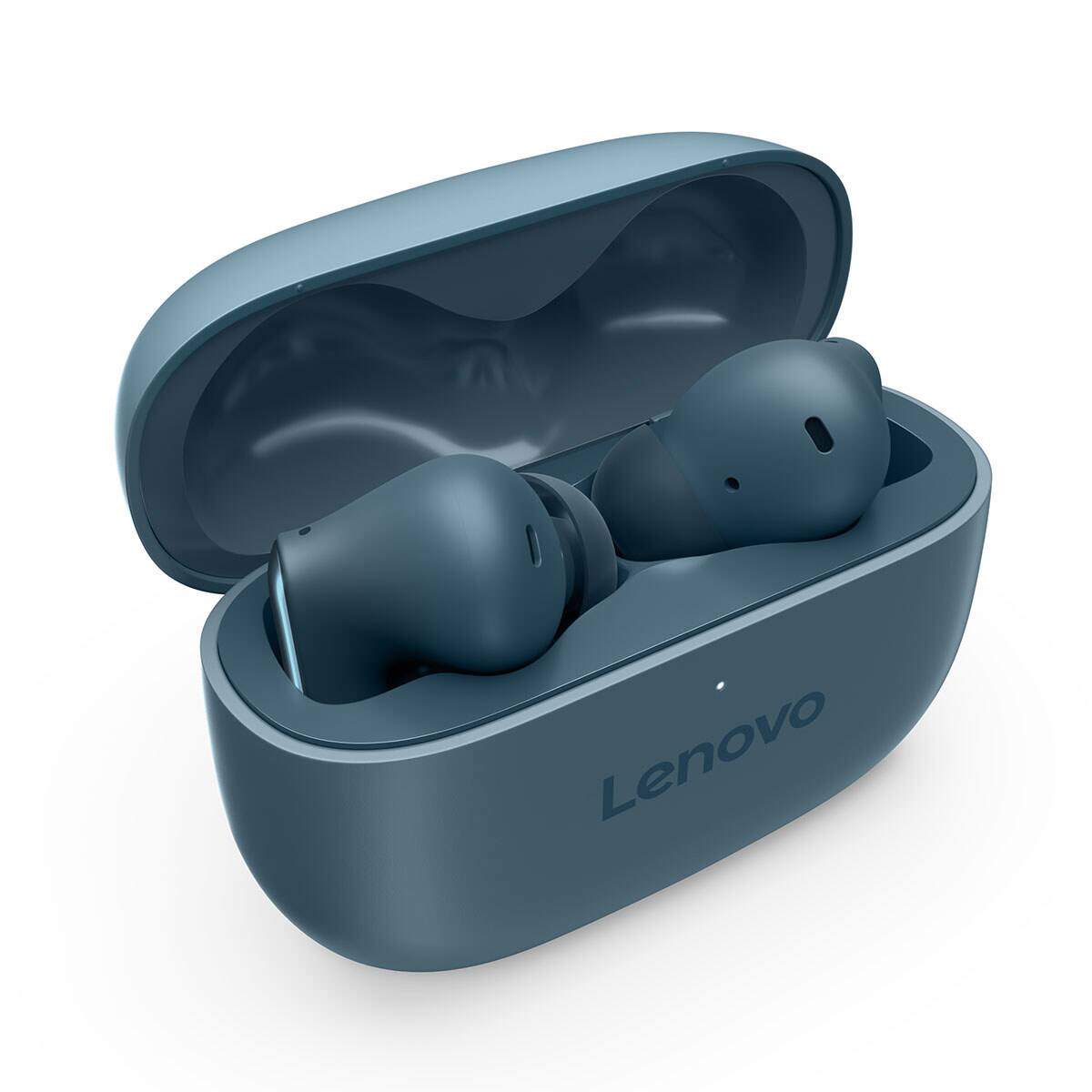 Alt View 3. Lenovo - Lenovo YOGA PC Edition True Wireless Active Noise Canceling Earbuds, Tidal Teal - Blue.