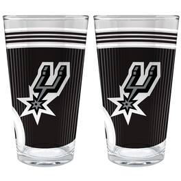Great American Products - San Antonio Spurs Two-Piece 16oz. Pint Glass Set - Multicolor