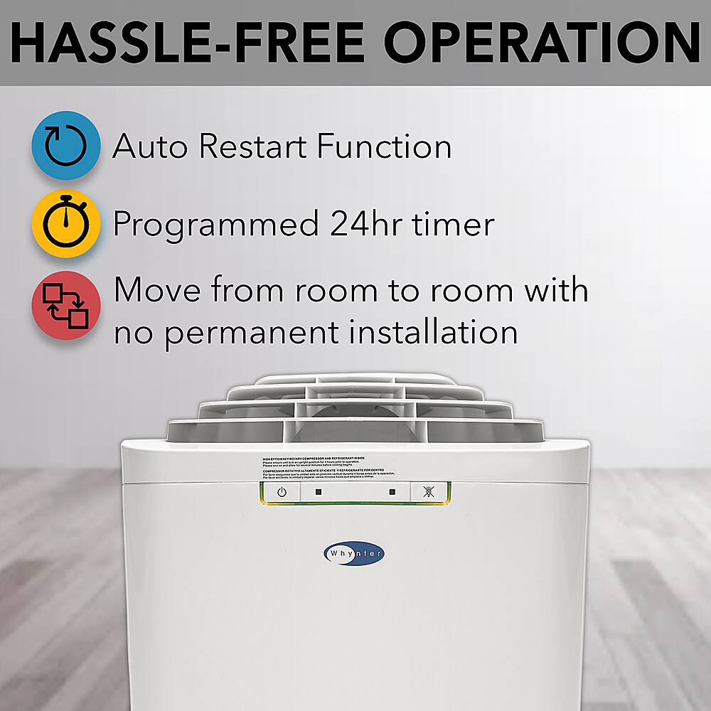 Best Buy Whynter 350 Sq. Ft. Portable Air Conditioner White ARC110WD