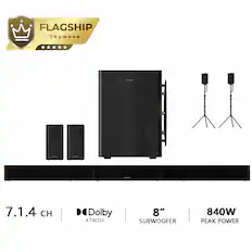 FLAGSHIP - Skywave
VATIMEA
WTMEA
VITIMRA
ULTIMIA
7.1.4 CH
Dolby ATMOS
8" SUBWOOFER
840W PEAK POWER