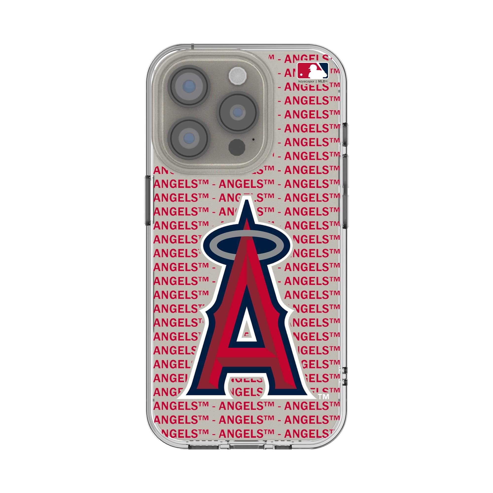 Keyscaper - MLB - Los Angeles Angels Text Backdrop Clear iPhone Case - 12/12 Pro - Multicolor price history on PriceWatchPro