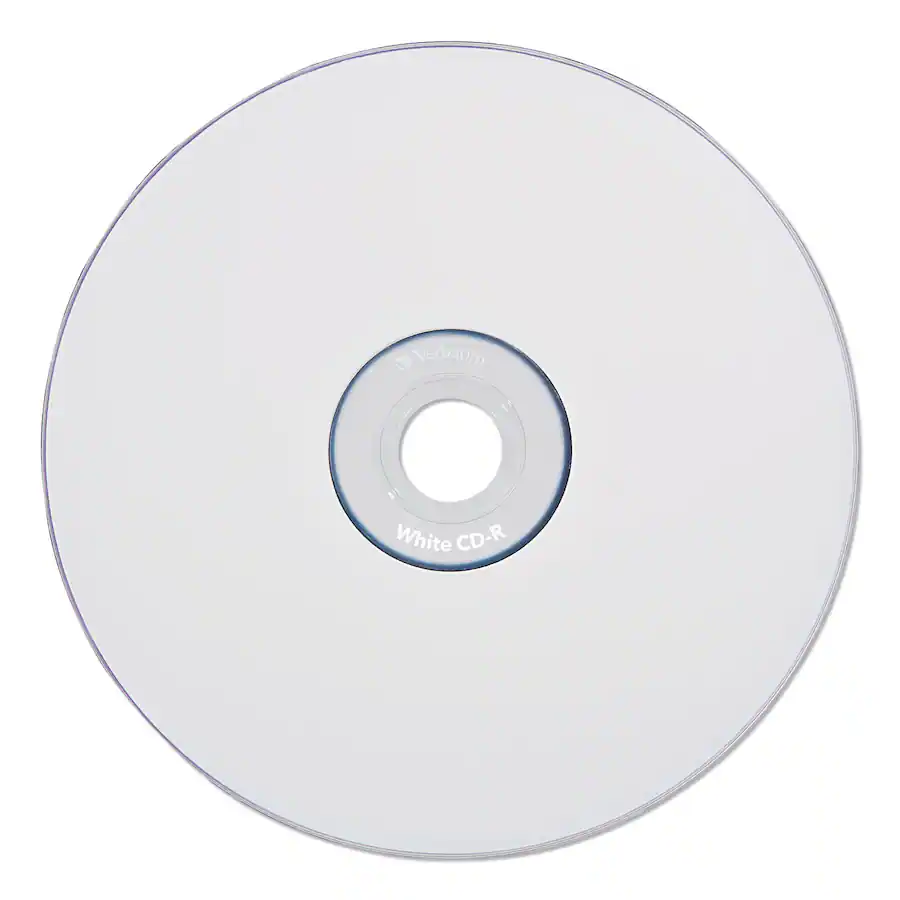 Verbatim 94712 700 MB/80 min 52x CD R Recordable Disc (100/Pack) White ...