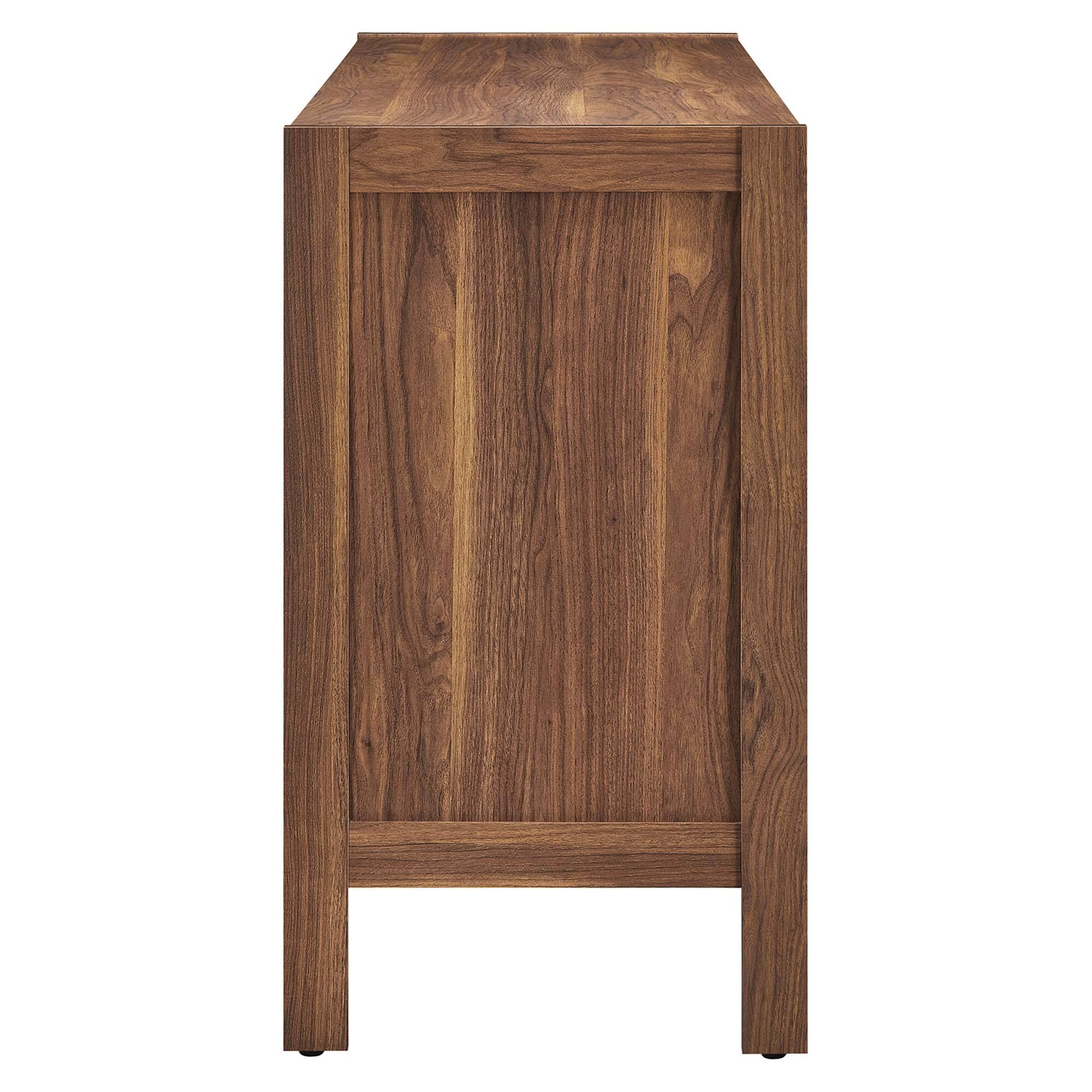 Alt View 2. Modway - Capri 65" Wood Grain Sideboard Storage Cabinet by Modway - Walnut.