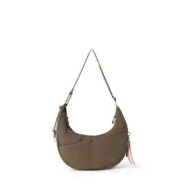 Bagsmart - REIKI Expandable Hobo Bag, Water-Resistant Crossbody with Wet/Dry Compartment for Workouts & Travel - Cedar