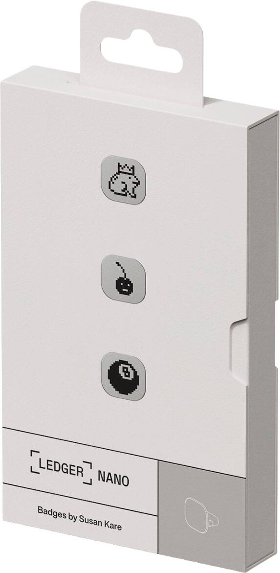 LEDGER NANO  
Badges by Susan Kare