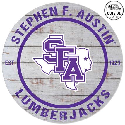 Stephen F. Austin
EST 1923
Lumberjacks
For use INSIDE or OUTSIDE