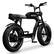 Left. Super73 - S2 Electric Motorbike w/ 75+ mile max operating range & 28+ mph max speed - Galaxy Black.