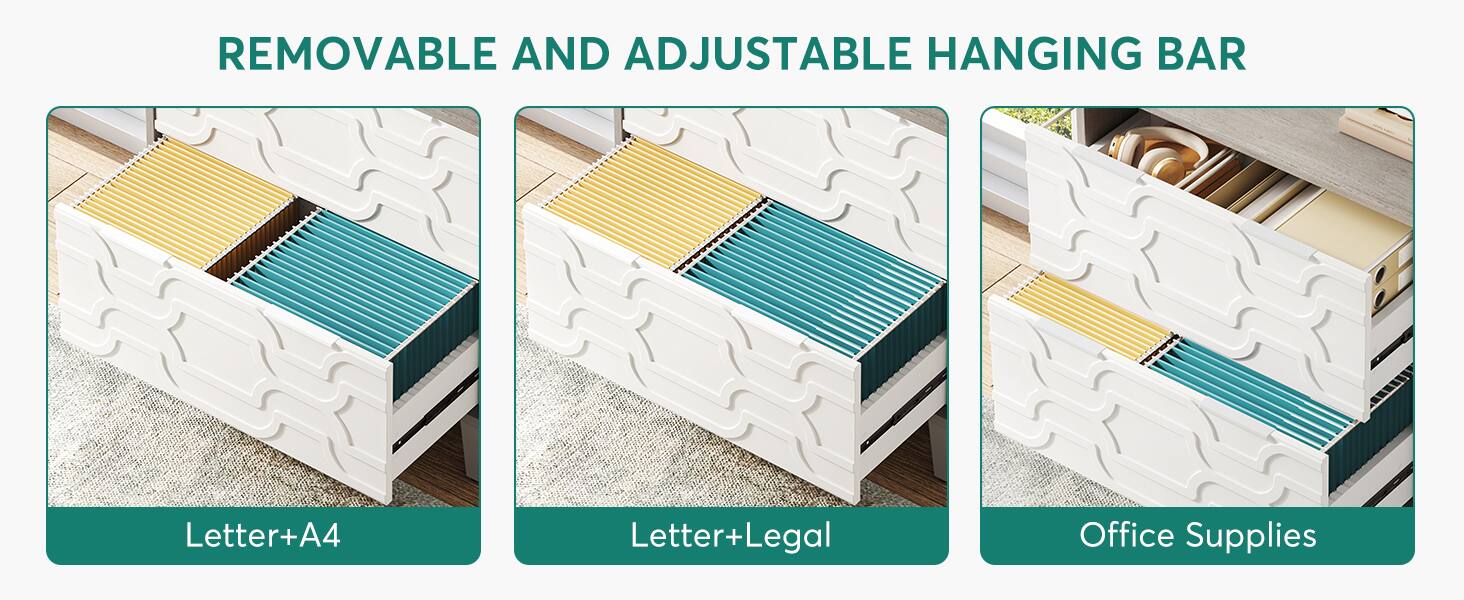 REMOVABLE AND ADJUSTABLE HANGING BAR

Letter+A4

Letter+Legal

Office Supplies