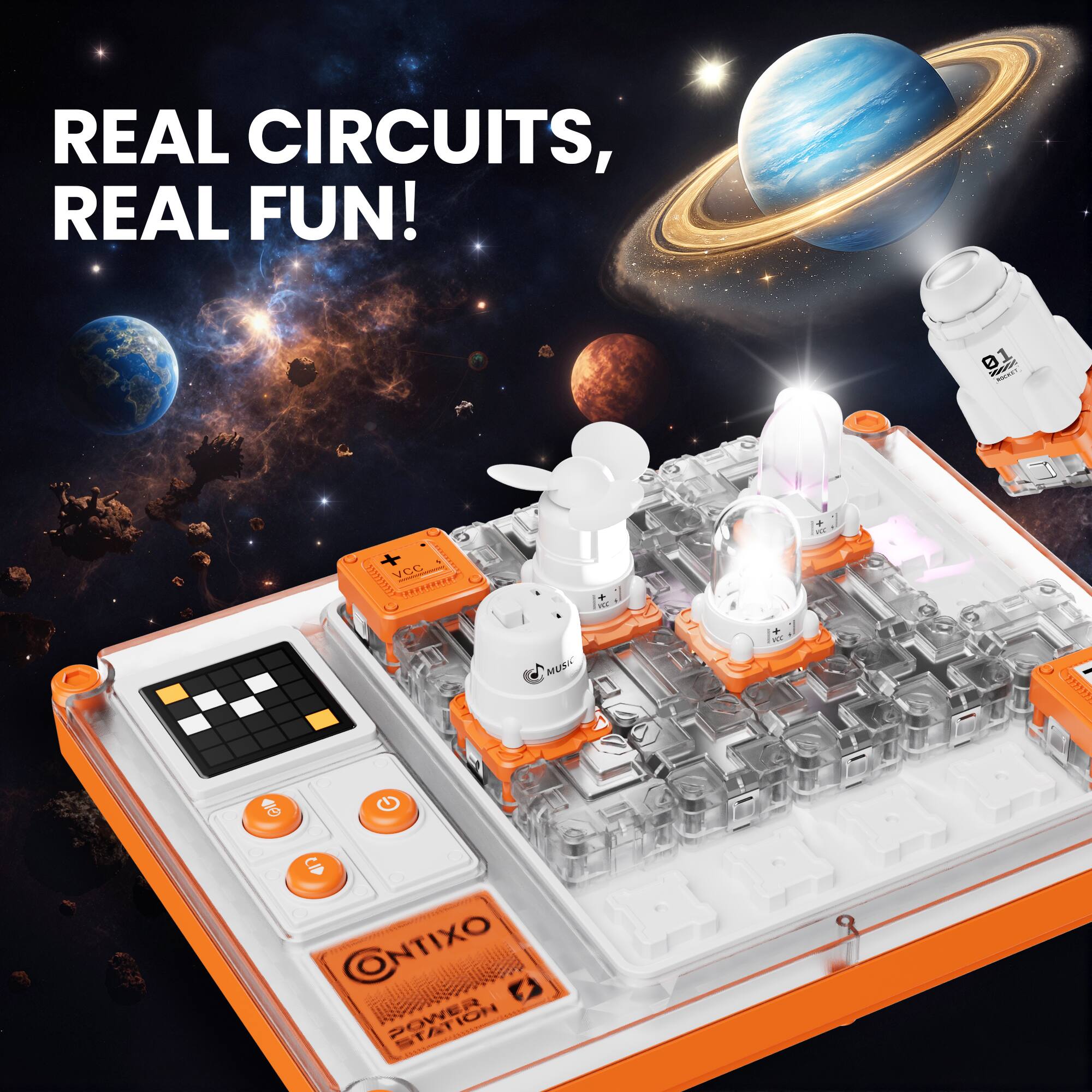 REAL CIRCUITS, REAL FUN!  
01 - C  
ONTIXO POWER STATION